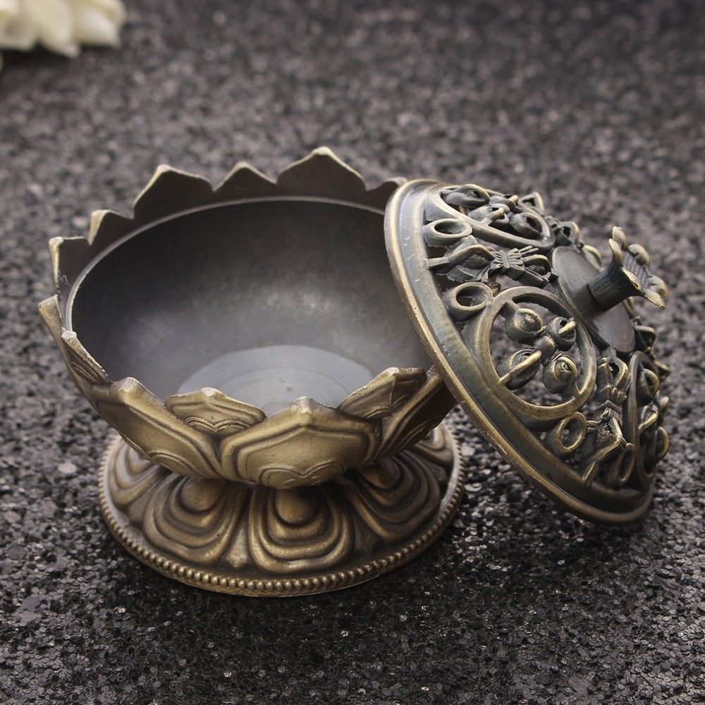 Handmade Lotus Flower Incense Burner