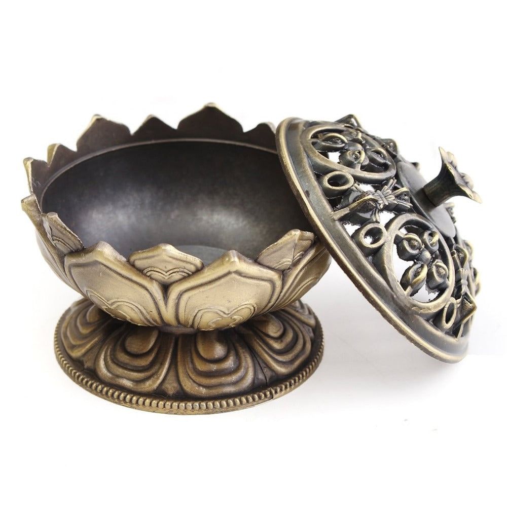 Handmade Lotus Flower Incense Burner