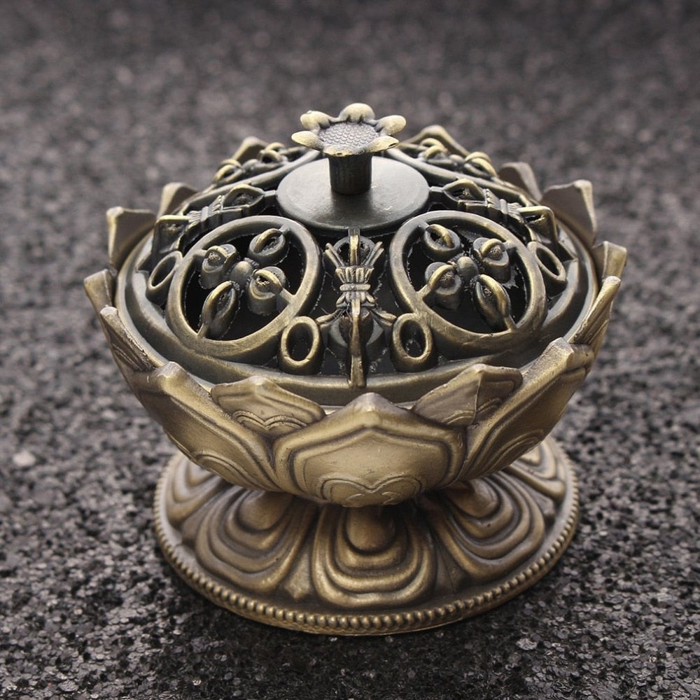 Handmade Lotus Flower Incense Burner